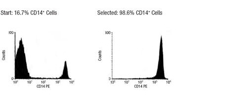 Typical StemSep™ CD14 Selection Profile