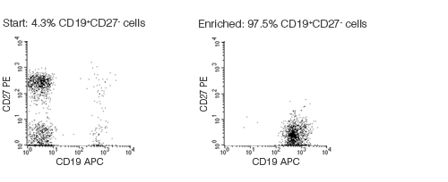 FACS Profile Results With EasySep™ Human Naïve B Cell Enrichment Kit