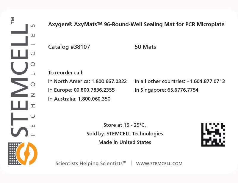 Axygen® Axymats™ 96 Round Well Sealing Mat For Pcr Microplate产品中心君合天晟