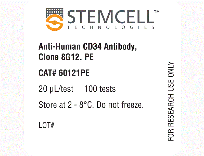 Anti-Human CD34 Antibody, Clone 8G12