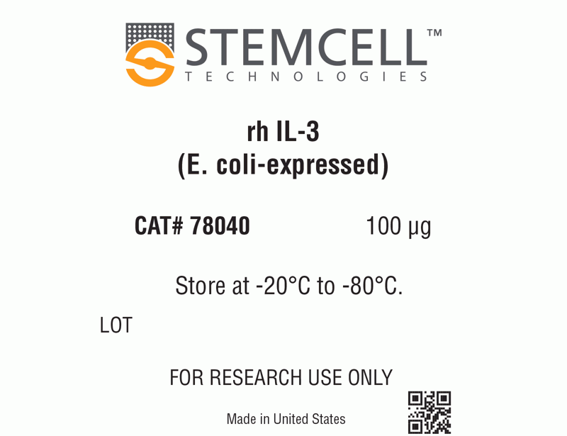 Human Recombinant IL-3 (E. coli-expressed)