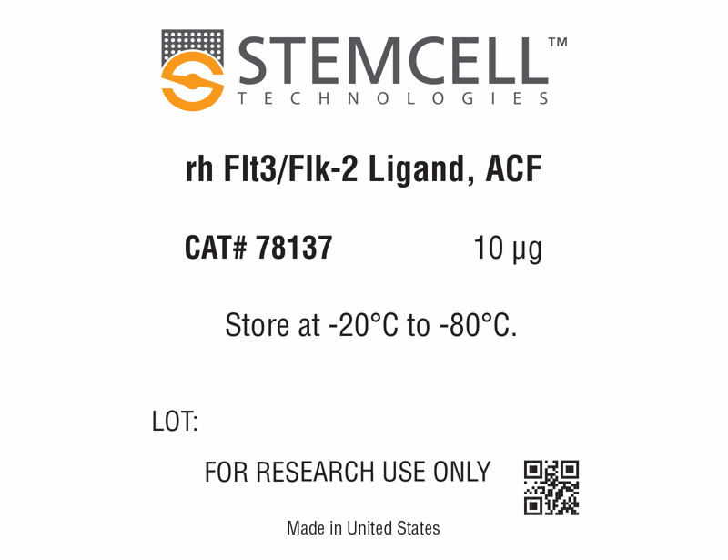 Human Recombinant Flt3/Flk-2 Ligand, ACF